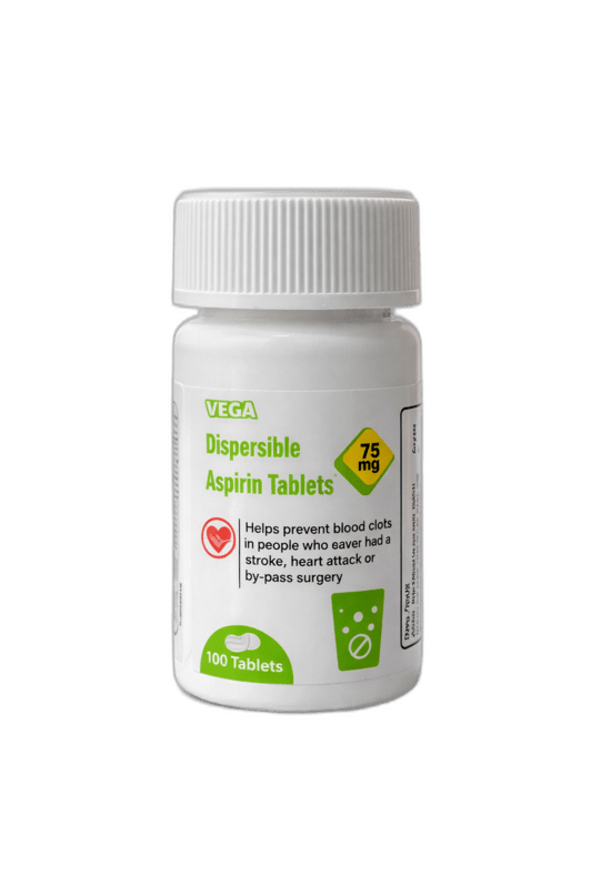Dispersible Aspirin 75Mg Tab (Per Strip)