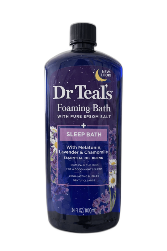 Dr Teal Foaming Bath 1L (Hemp Seed Oil)