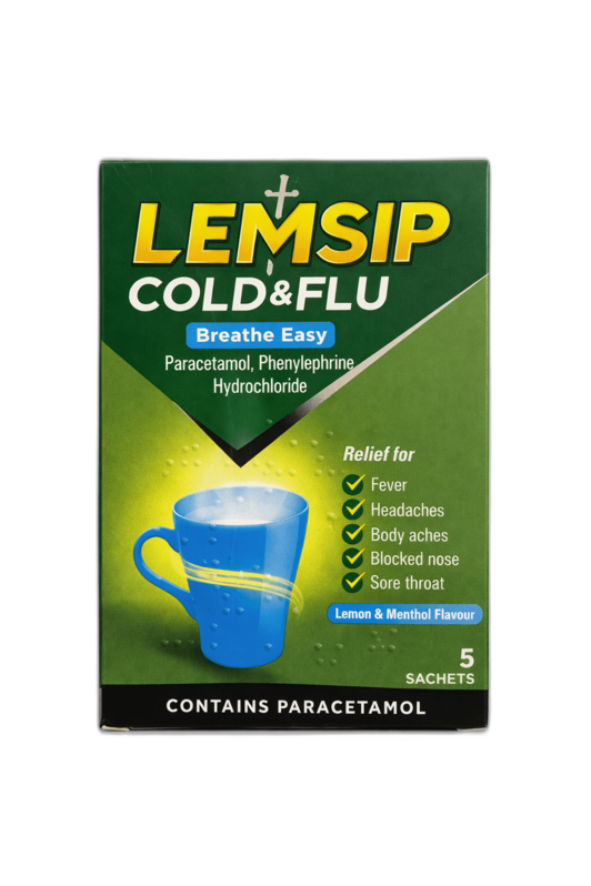 Lemsip Cold & Flu Sachets 5S (Per Sachet)