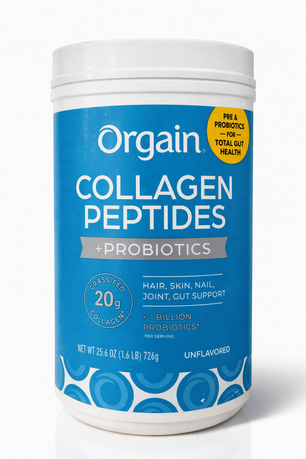 Orgain Collagen Peptides + Probiotic Powder 726G