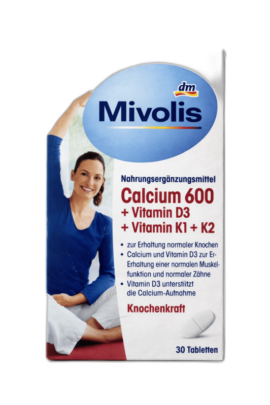 Mivolis Calcium 600+ Vit D3+ Vit K