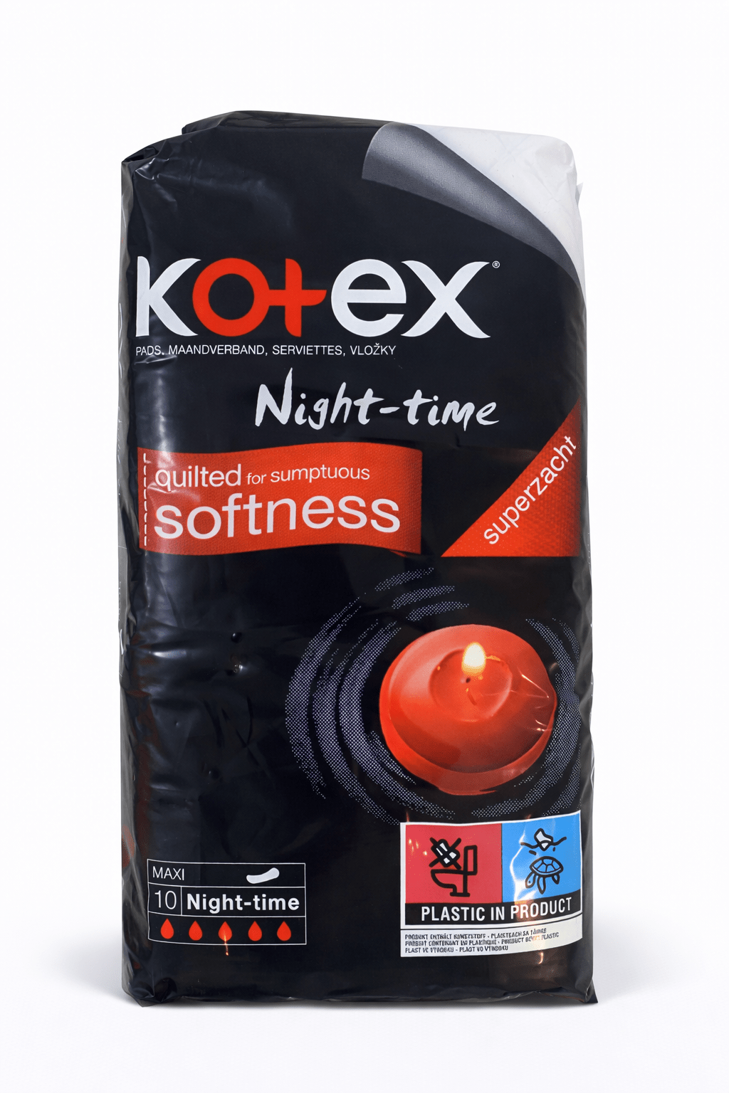 Kotex Night Time Sanitary Pads 10S