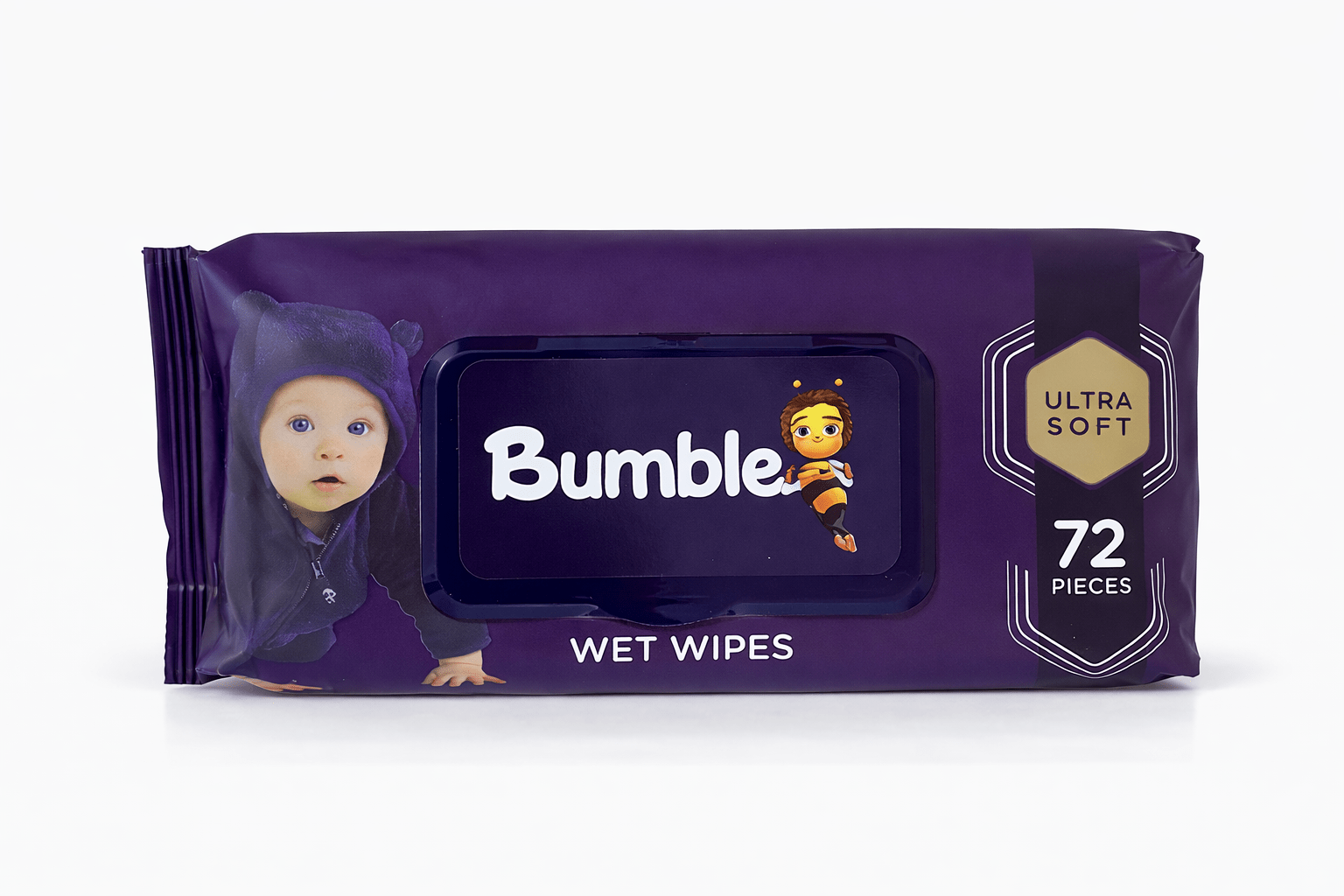 Bumble Baby Wipes 72'S
