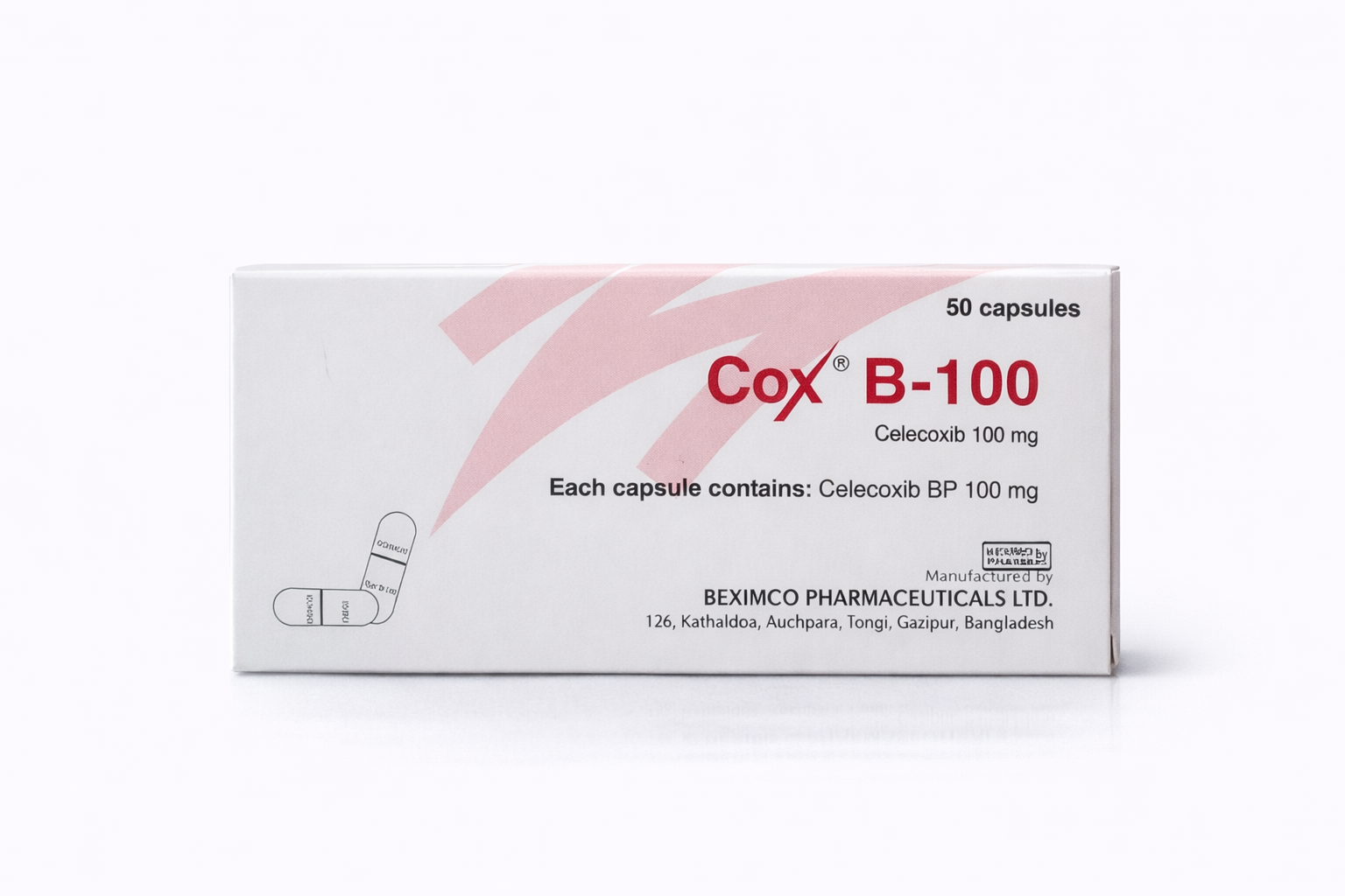 Cox B 100Mg Cap 50'S
