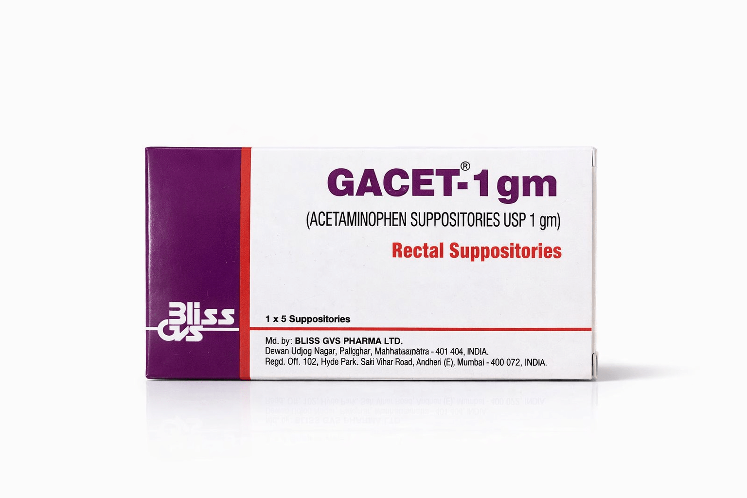 Gacet 1G Suppository
