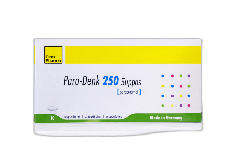 Para Denk 250Mg Supp 10S