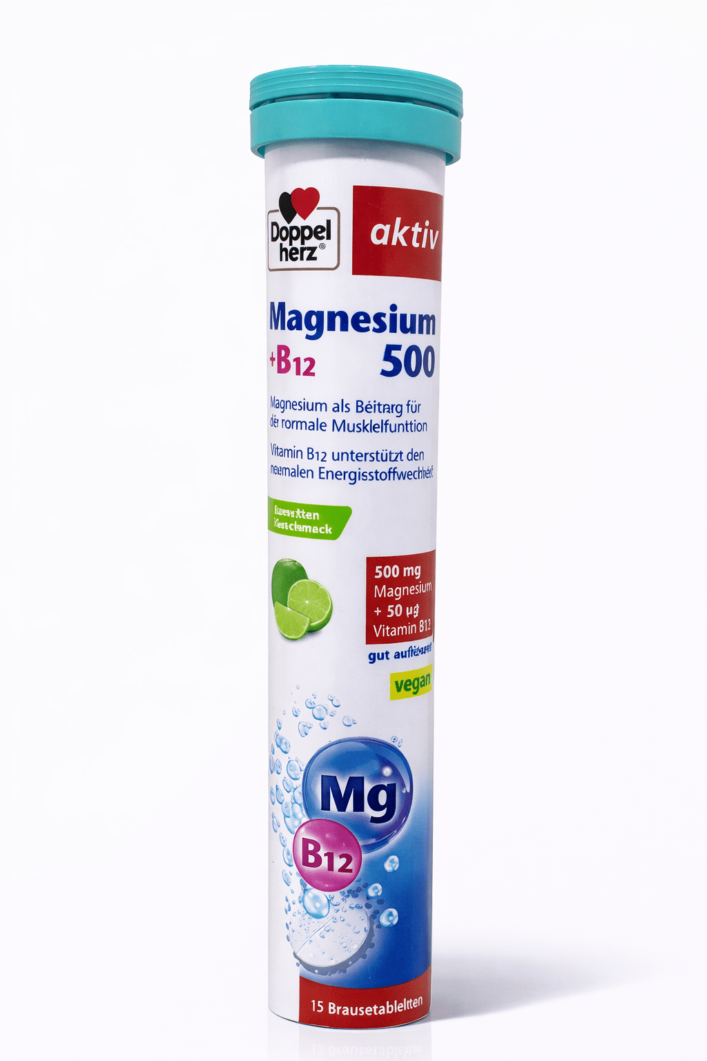 Doppel Herz Magnesium 500Mg + B12 Eff Tabs